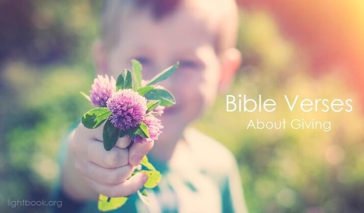 Bible Verses about Giving (English-Arabic)