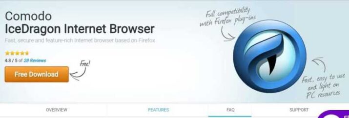 Comodo IceDragon Free Download 2025 for Windows and Mac