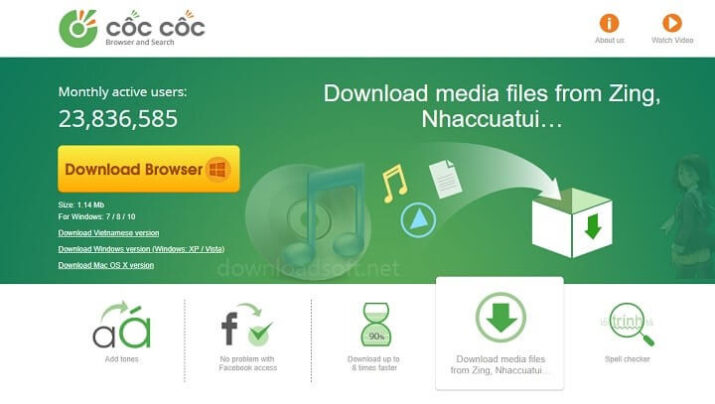 Côc Côc Navegador Descargar Gratis 2025 para Windows y Mac