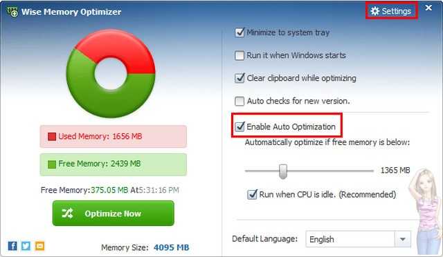 Wise Memory Optimizer Télécharger Gratuit 2025 pour Windows