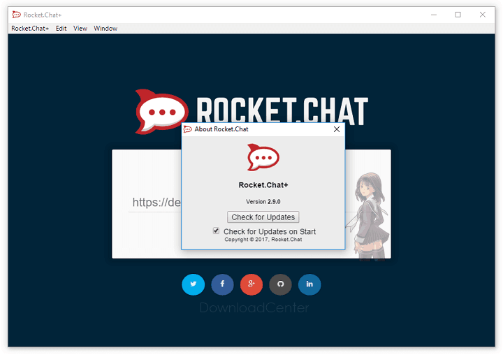 روكيت شات Rocket.Chat لمكالمات الفيديو والصوت مجانا