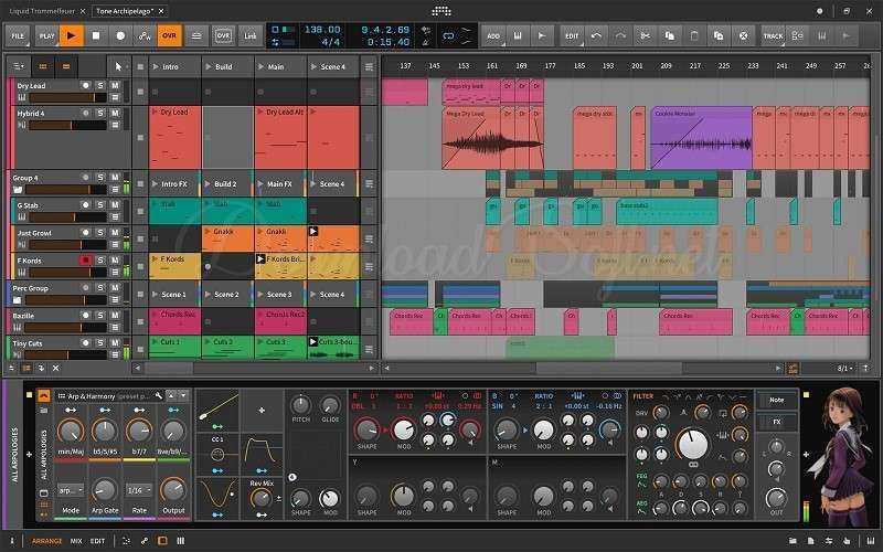 Bitwig Studio تطبيق لإنشاء وتحرير مقاطع موسيقية مجانا