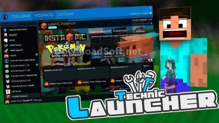 تحميل Technic Launcher الجديد لنظام ويندوز ماك ولينكس مجانا