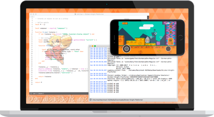 Corona SDK برنامج إنشاء الألعاب والتطبيقات لجميع المنصات