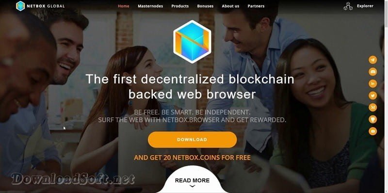 تحميل Netbox Browser متصفح مجاني 2025 يدعم شبكة Blockchain