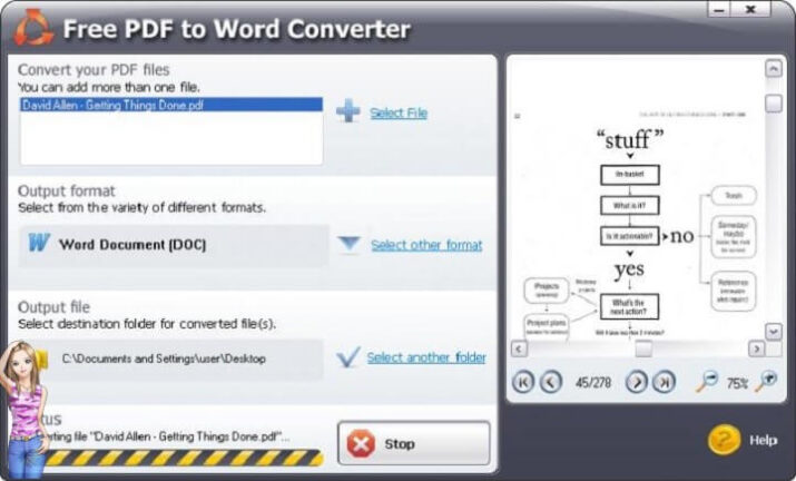 Descargar Free PDF To Word Converter para Windows